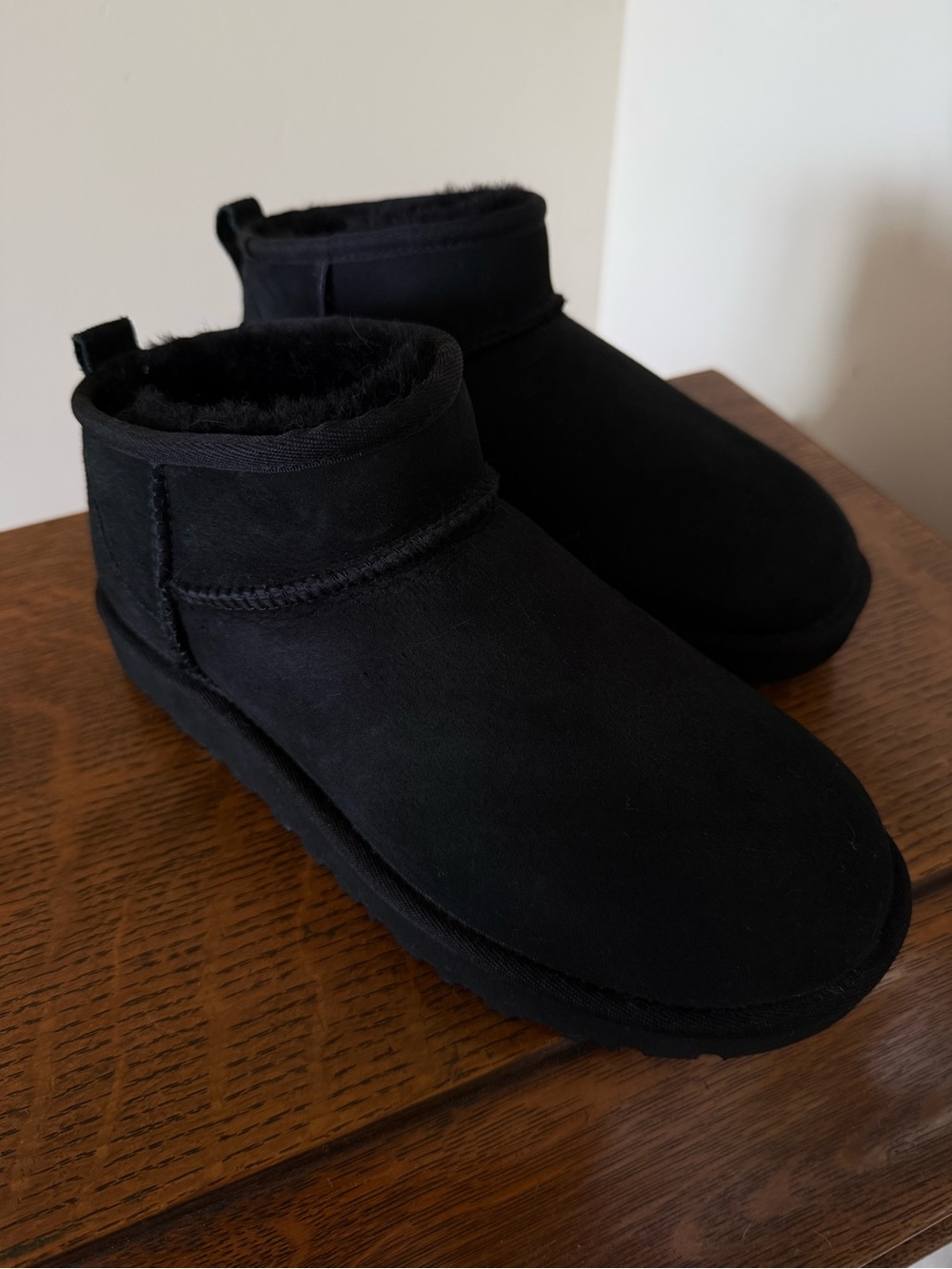 UGG Suede Black Cozy Booties